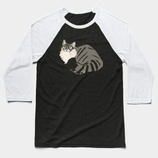 Kitty Cat Furry Baseball T-Shirt